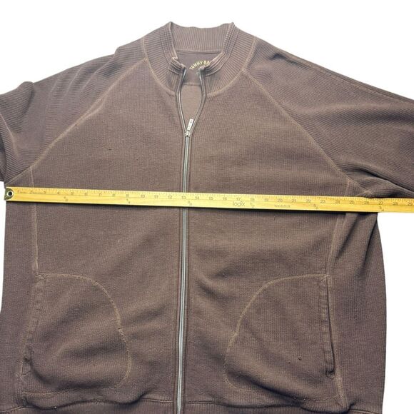 Vintage Tommy Bahama Full Zip Sweater Mens XXL Mock Nexk Brown - Picture 7 of 8